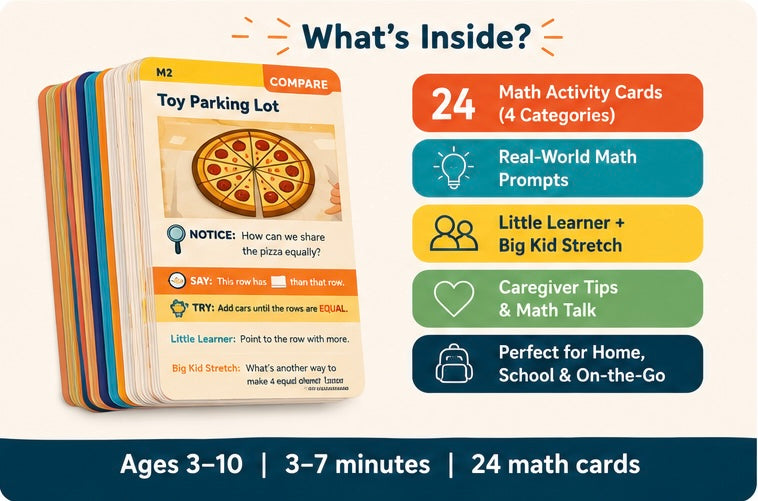 Math Lives Here™ - Activity Cards for Kids & Families