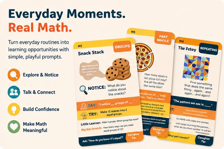 Math Lives Here™ - Activity Cards for Kids & Families