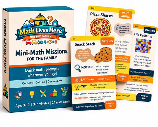 Math Lives Here™ - Activity Cards for Kids & Families